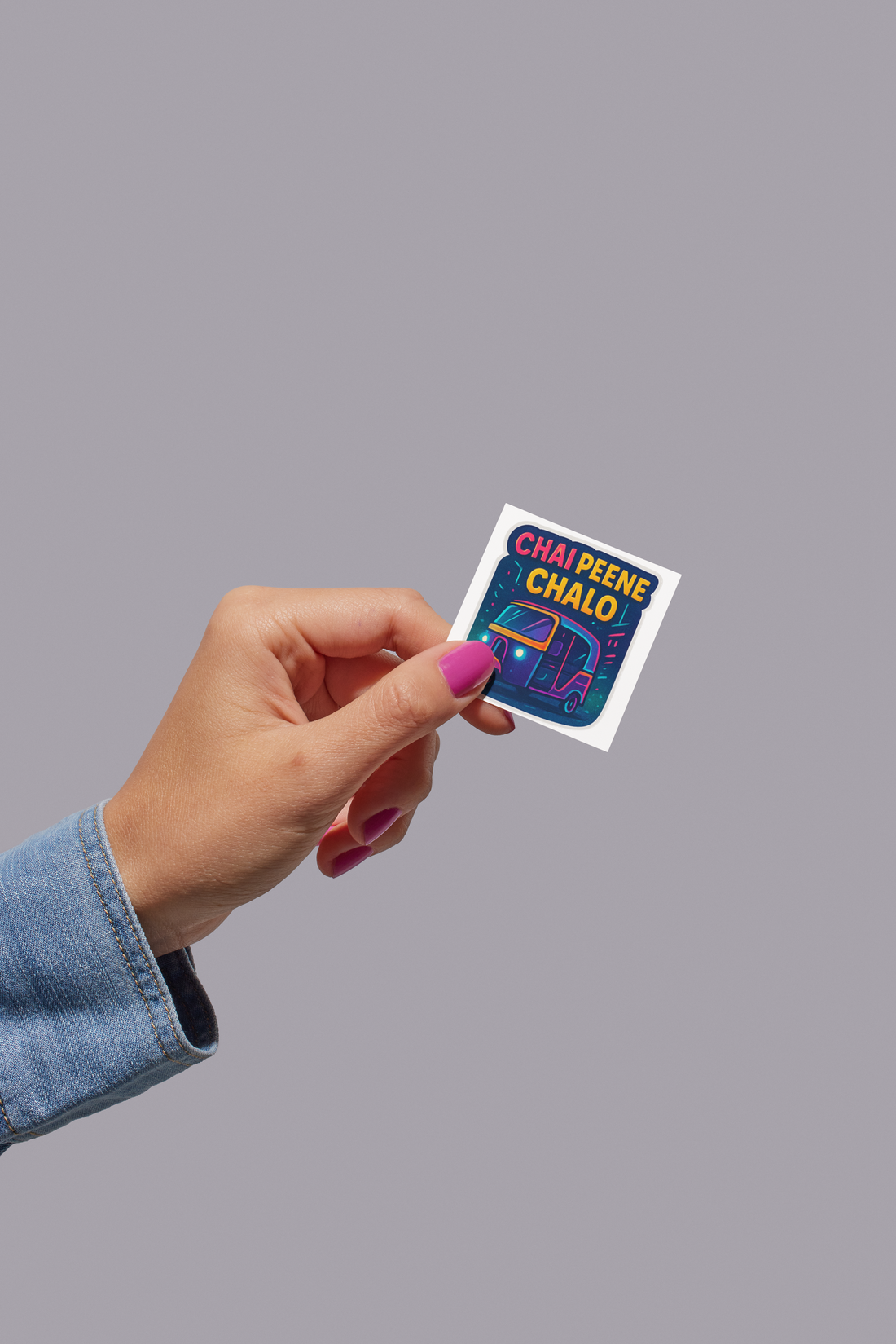 Chai peelo Indian vibe sticker