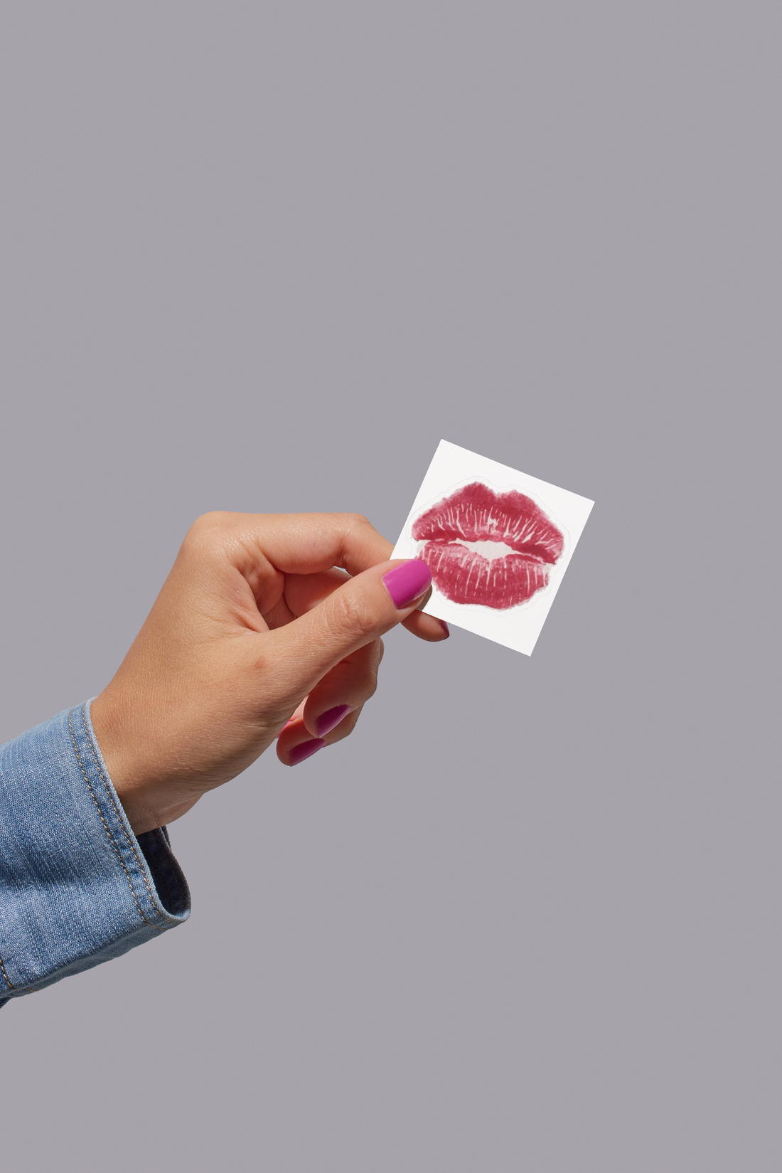 Pink Lips Sticker