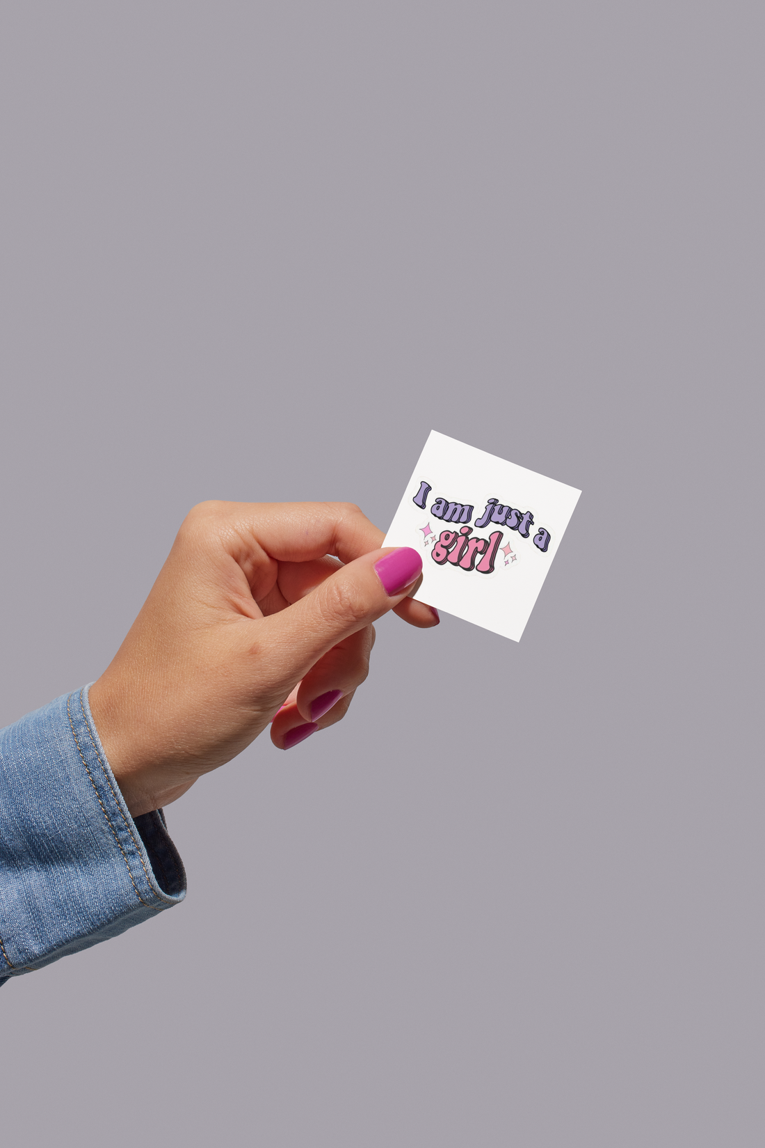 I'm Just A Girl Sticker