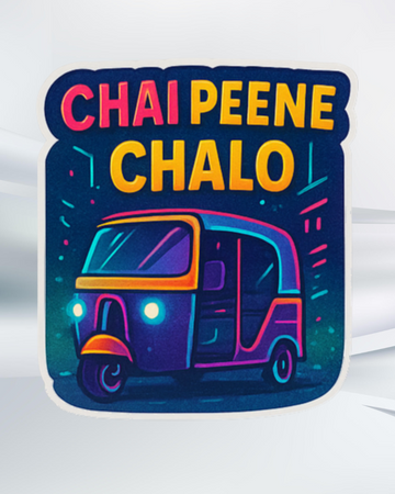 Chai peelo Indian vibe sticker