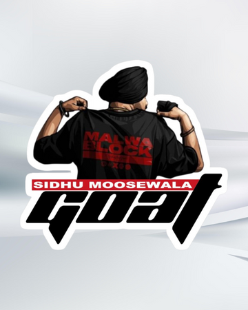 Sidhu The GOAT Sticker